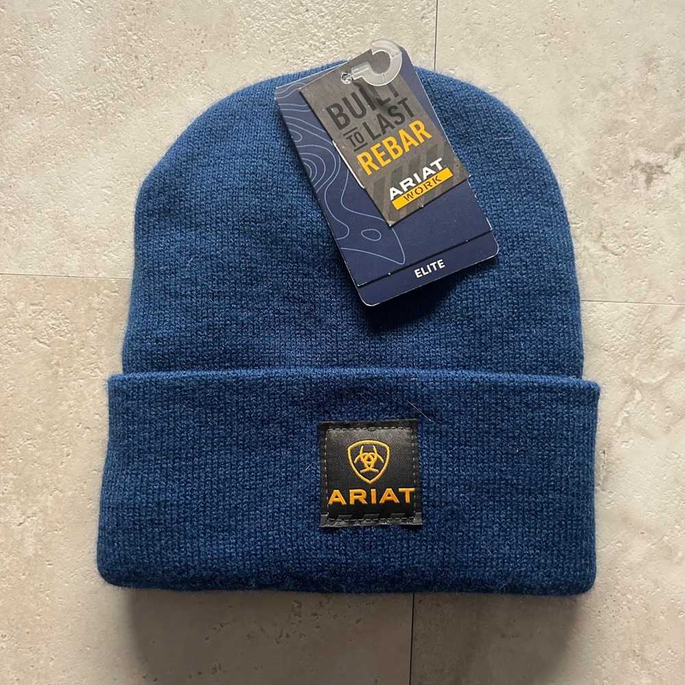 Ariat Rebar Watch Cap Cobalt Blue Mens OS 3M Thinsulate Insulated Beanie